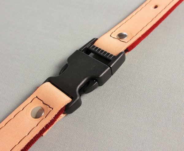 back strap SLM click closure for shoulder strap systems - leathe