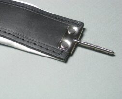 Bassriemen 120 Bass - SLM103/S 2-farbig schwarz/weiß 5,5 cm
