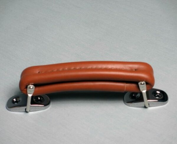 case handle, leather, brown - TA19007