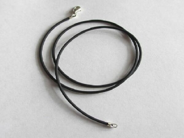 rubber neck band with karabiner lock - 42 cm