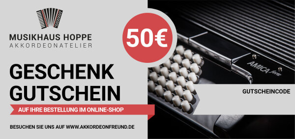 Geschenkgutschein 50 Euro