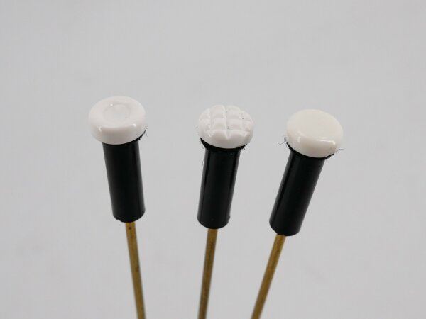 bass button white with brass wire for Weltmeister-accordions