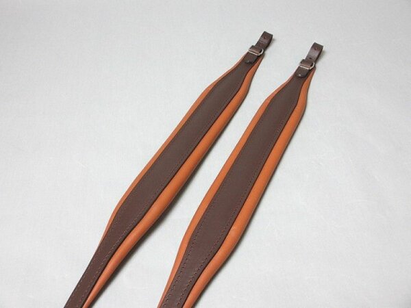 accordion shoulder strap 120 bass-IT302/A/P brown / real leather