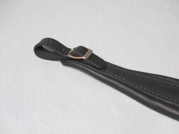 accordion shoulder strap 120 bass-IT302/A/P black / real leather