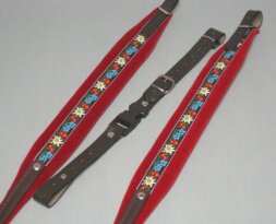 accordion shoulder strap 120 bass - IT342 Folklore red