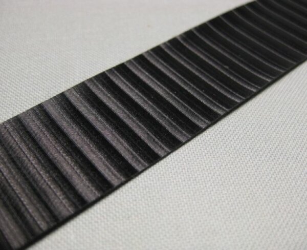 Bande de soufflet/ calicot noir 100 x 2,4 cm
