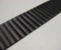 Bande de soufflet/ calicot noir 100 x 2,4 cm weiss