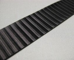 bellow strip/ calico black 100 x 2.4 cm white