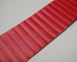 bellow strip/ calico black 100 x 2.4 cm red