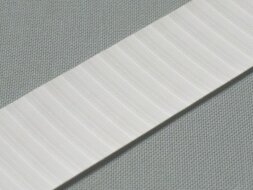 bellow strip/ calico black 100 x 2.4 cm silver