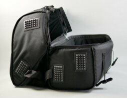 Akkordeonrucksack 120 Bass - TECH051/01 Teilbar Schwarz bis 45 Tasten