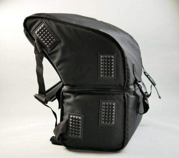 Akkordeonrucksack 120 Bass - TECH051/00  Teilbar Schwarz bis 41 Tasten