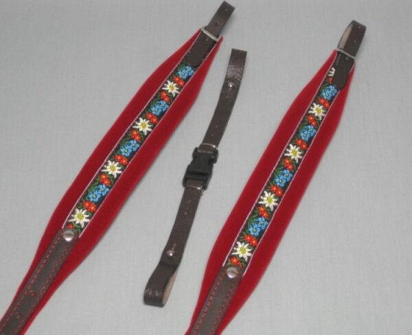 accordion shoulder strap 48 bass - IT347 Folklore Red