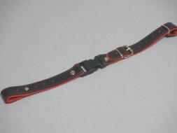 Querriemen IT431 Deluxe - Leder Schwarz/Rot