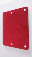 back pad 48 bass SLM Nr. 1 imitation leather/velvet/red