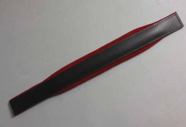 Bassriemen 96 Bass - SLM712 Schaumstoffpolsterung Schwarz\Weinrot 4,5 cm