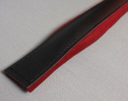 Bassriemen 96 Bass - SLM712 Schaumstoffpolsterung Schwarz\Weinrot 4,5 cm