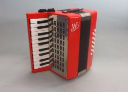 Weltmeister mini children`s accordion, red