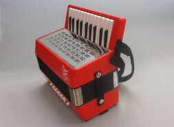 Weltmeister mini children`s accordion, red