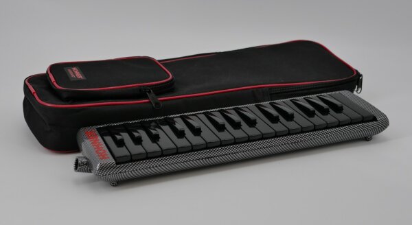 Melodica Hohner Airboard Carbon schwarz/rot