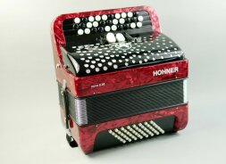 Hohner Nova II 48, B- système, rouge